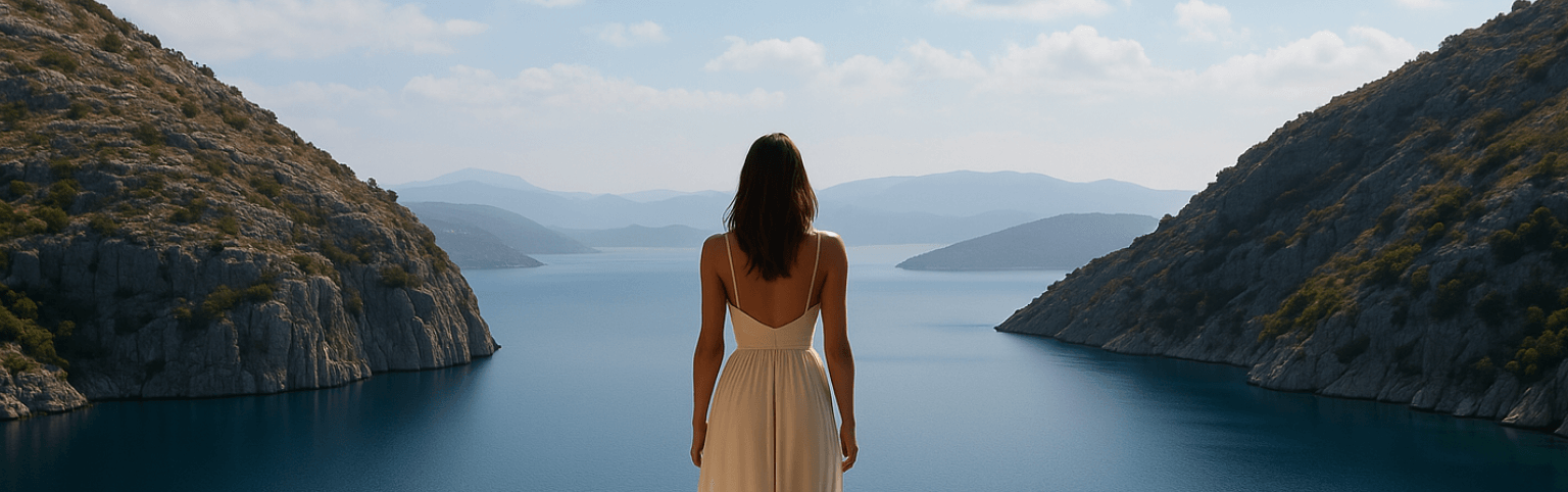 Beautiful scenic view of Greece suitable for recovery